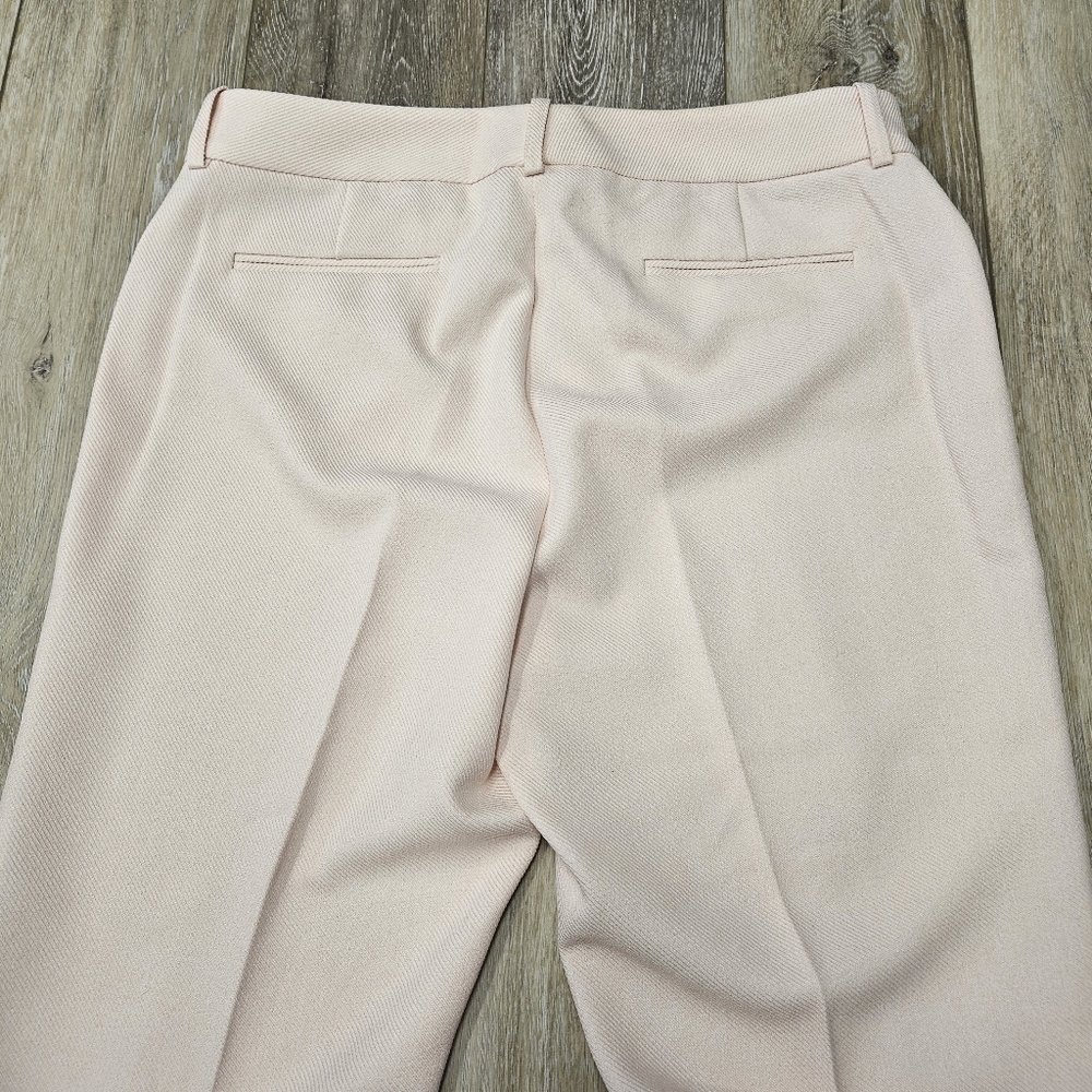 Tahari ASL Pastel Pale Pink Straight Leg Dress Pants Pleated Trousers Women's 10 - Picture 6 of 8